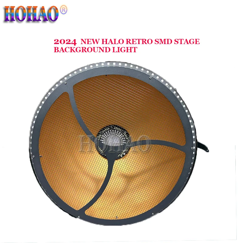 

HOHAO 2024 HOt Sales New 500w Halo Retro Background Light RDM function RGB /W Color 100% Linear Dimmerse Nightclub DJ Event show