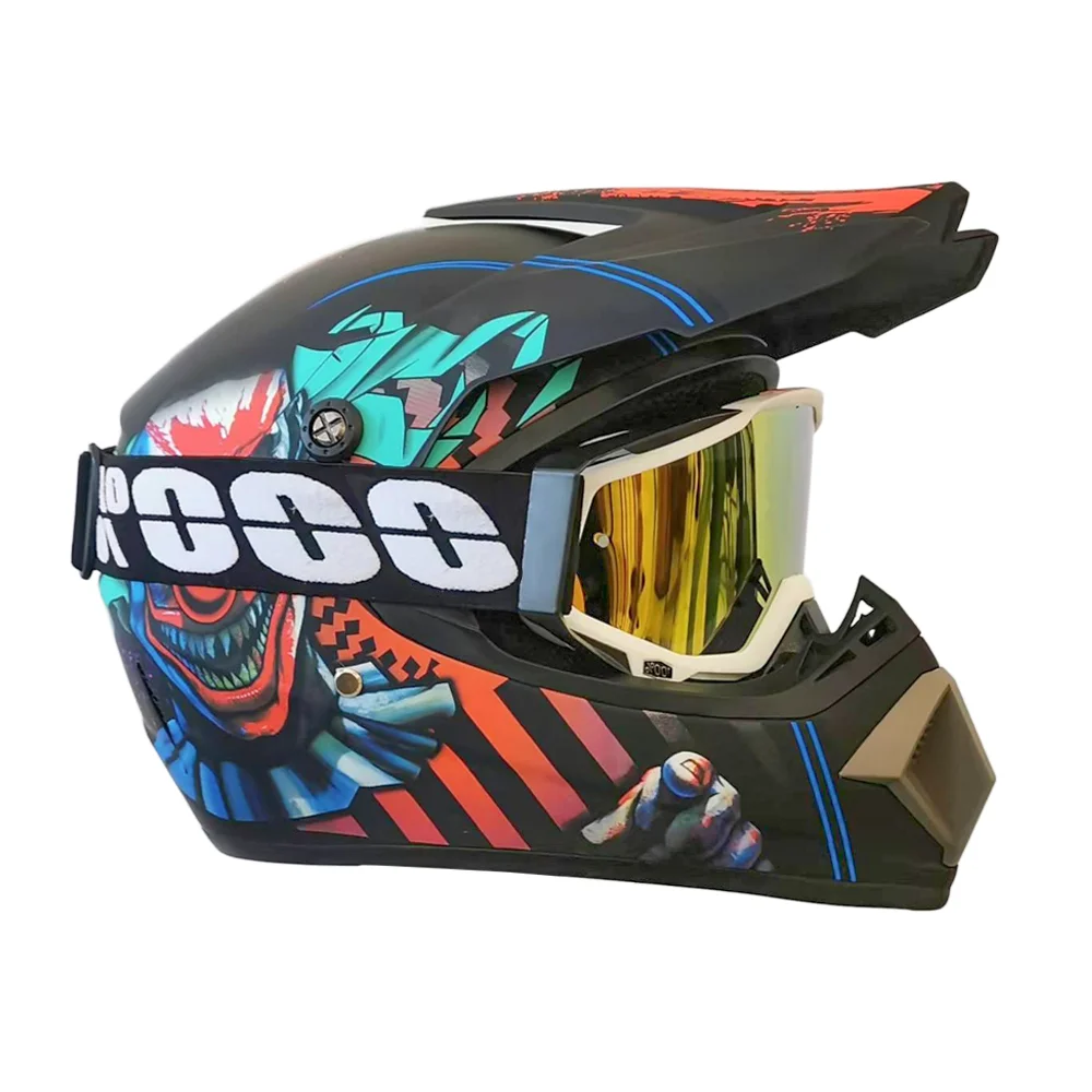 Kids Off-Road Champion Helmet DOT Certified Full Face MX & Dirt Bike Helmet w/ Goggles image 4
