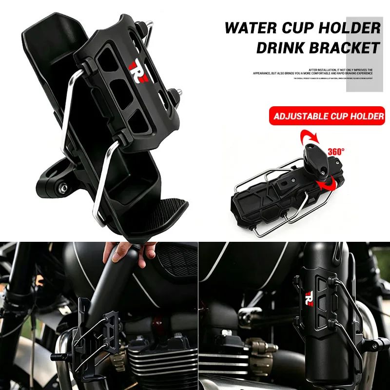For Royal Enfield Himalayan 411 450 Bullet Meteor Classic 350 Guerrilla450 Interceptor650  Water Bottle Cage Drink Cup Holder