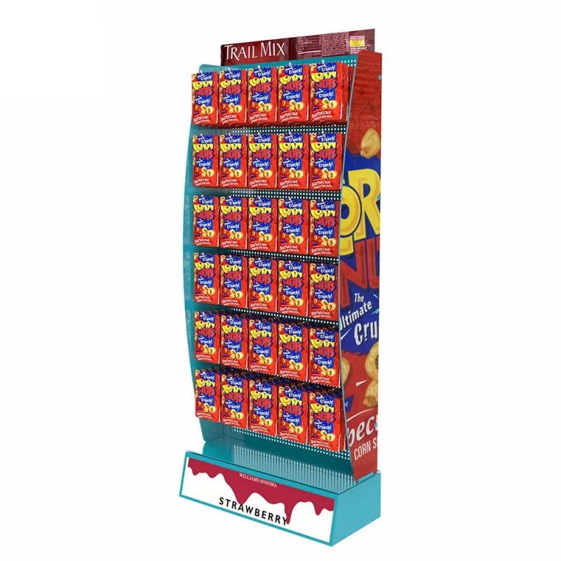 custom.Customized Grocery Store Shelf Floor Standing Metal Shelves Pegboard Supermarket Display Stand