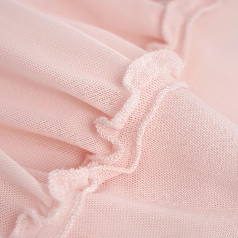 Ivoogle falda de Ballet para mujer adulta, Falda larga de baile de gasa transparente elástica de malla suave Irregular plisada de nailon, faldas de bailarina