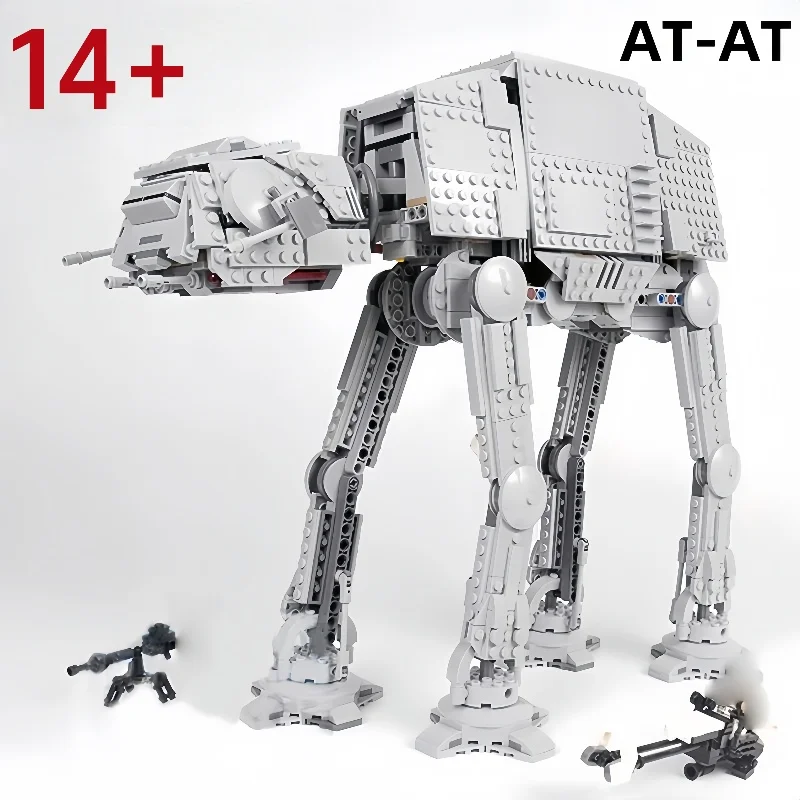 

1267pcs Hot Movie Game Star Empire Hoth Battle AT-AT Snowtrooper Army Assault Motorized Walker Model 75288-Blocks Birthday Gift