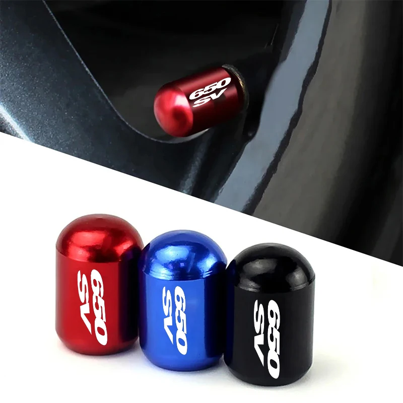 For Suzuki SV 650/650X SV650 SV650X Gladius SFV 650 SFV650  Accessories Motorcycle  Air Port Stem Caps logo