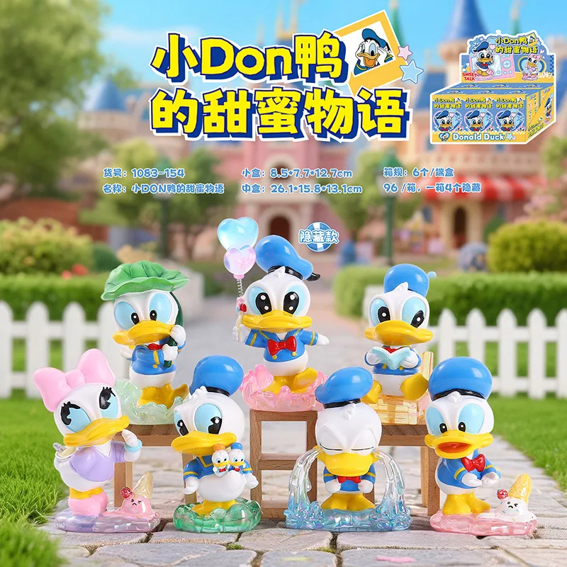 

Donald Duck Sweet Story Blind Box Toy Daisy Duck Figures Collectible Hand Models Car Ornaments Desk Decorations Holiday Gifts