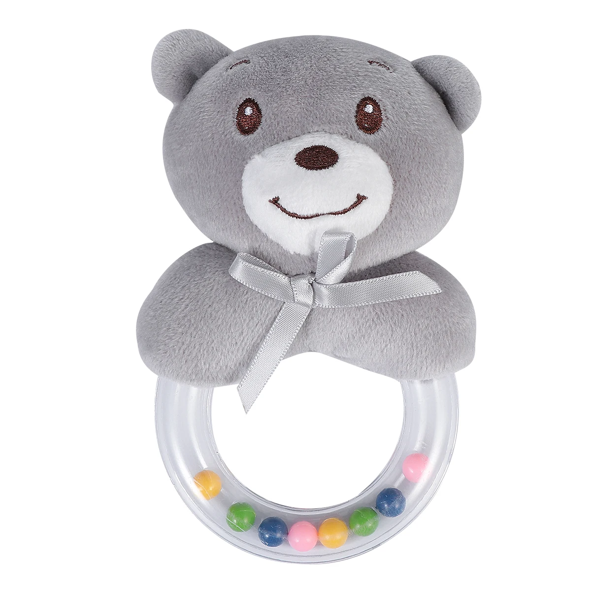 1 قطعة اليد حشرجة الموت الطفل شاكر عضاضة الموسيقى التحفيز الحسي الدائري خفيفة الوزن المحمولة فكرة هدية عيد #3