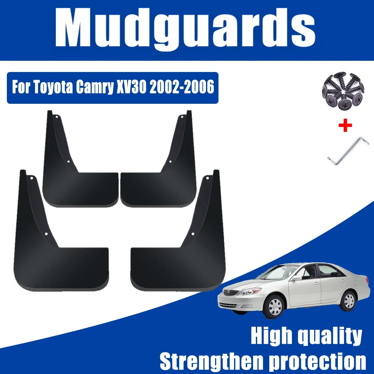4 PCS Car Mudflaps For Toyota Camry XV30 XV 30 2002 2003 2004 2005 2006 Fender Mud Guard Flaps Splash Flap Mudguards Accessories