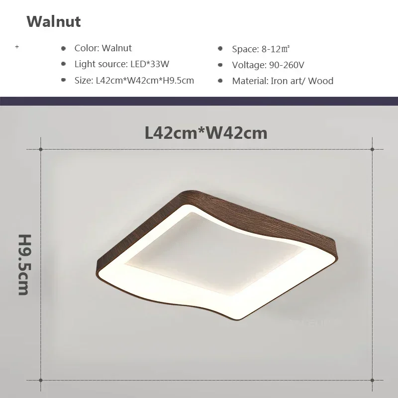 Modern Nordic Remote Control LED Ceiling Lamp for Bedroom Living Room Indoor Chandelier Home Lighting Fixture image 3