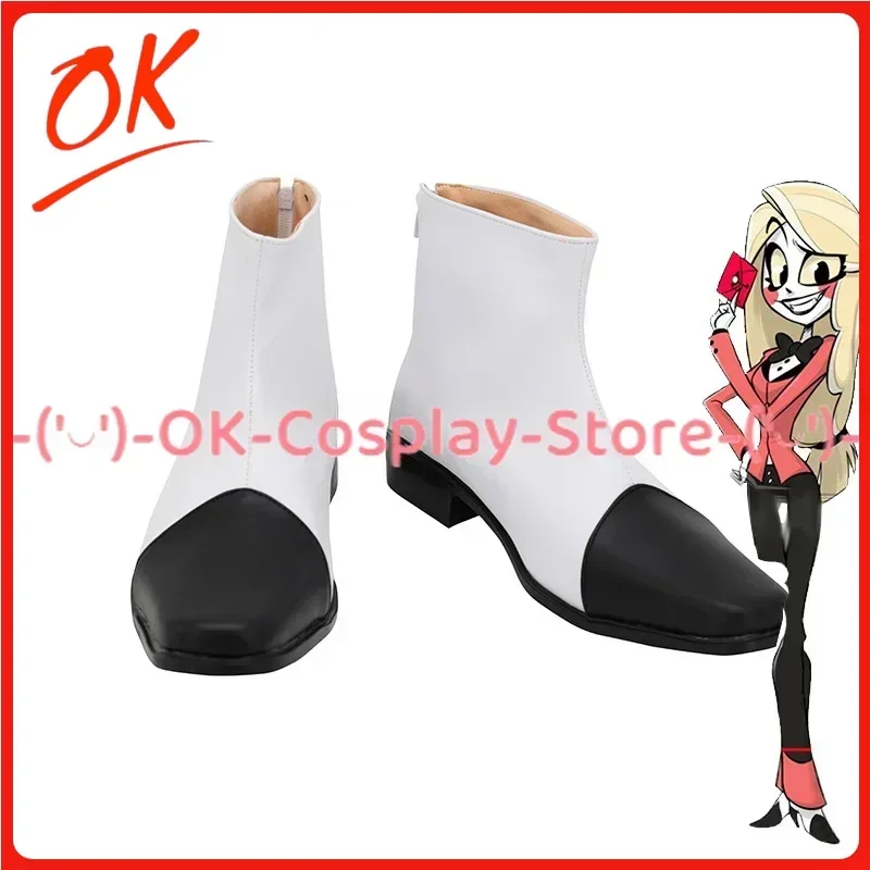 

[На заказ] Обувь для косплея Чарли, аниме, реквизит для ролевых игр, Хэллоуин, карнавал, праздничная вечеринка, ботинки из искусственной кожи унисекс