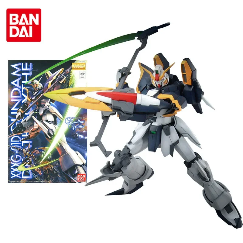 Bandai Gundam Model Kit Anime Figure MG 1/100 XXXG-01 Deathscythe Gundam Genuine Gunpla Anime Action Figure Toys for Children