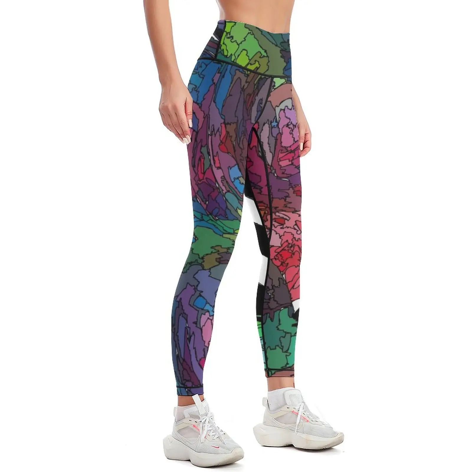 Bubbles and Stripes No1. Leggings gym's sportswear Legging sport Womens Leggings