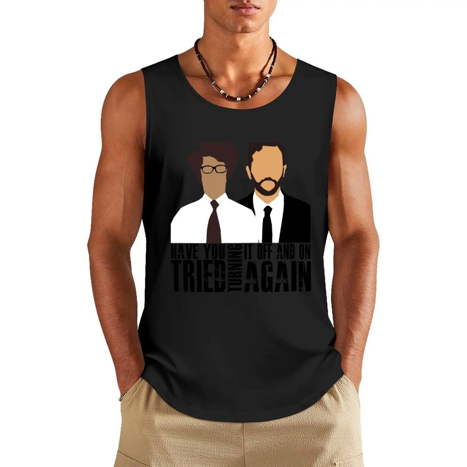 IT Crowd Tank Top T-shirt Men's gym t-shirts for men