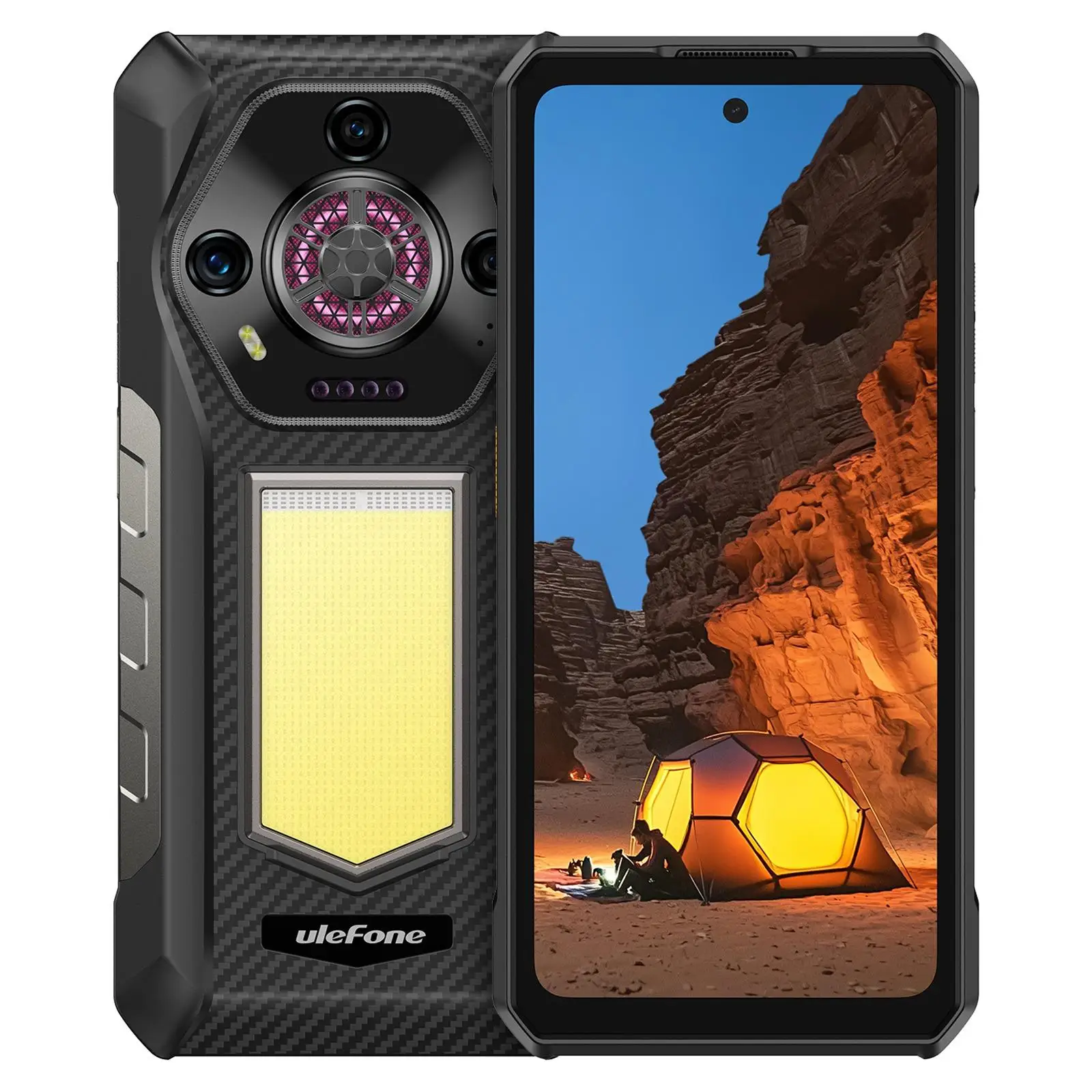 Прочный телефон Ulefone Armor 30, 12800 мАч, 66 Вт, 6,95 дюйма, 120 Гц, 12 ГБ + 512 ГБ, 64 МП, камера ночного видения Helio G100, смартфон Android 15 NFC
