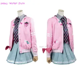 Miku Diva Project Cosplay Costume Japanese Midi Dress Women's Halloween New Year's Party Set