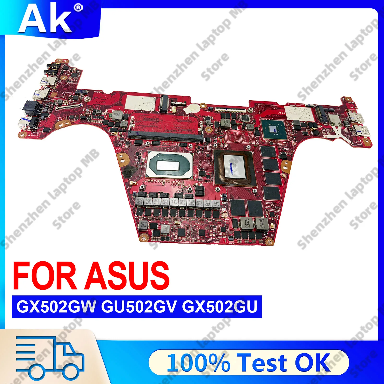 

GX502GW Laptop Motherboard For ASUS ROG Zephyrus GX502GM GX502GW GX502GV MW502G GX502G GX502GU Mainboard I5 I7 I9 CPU 100% tests