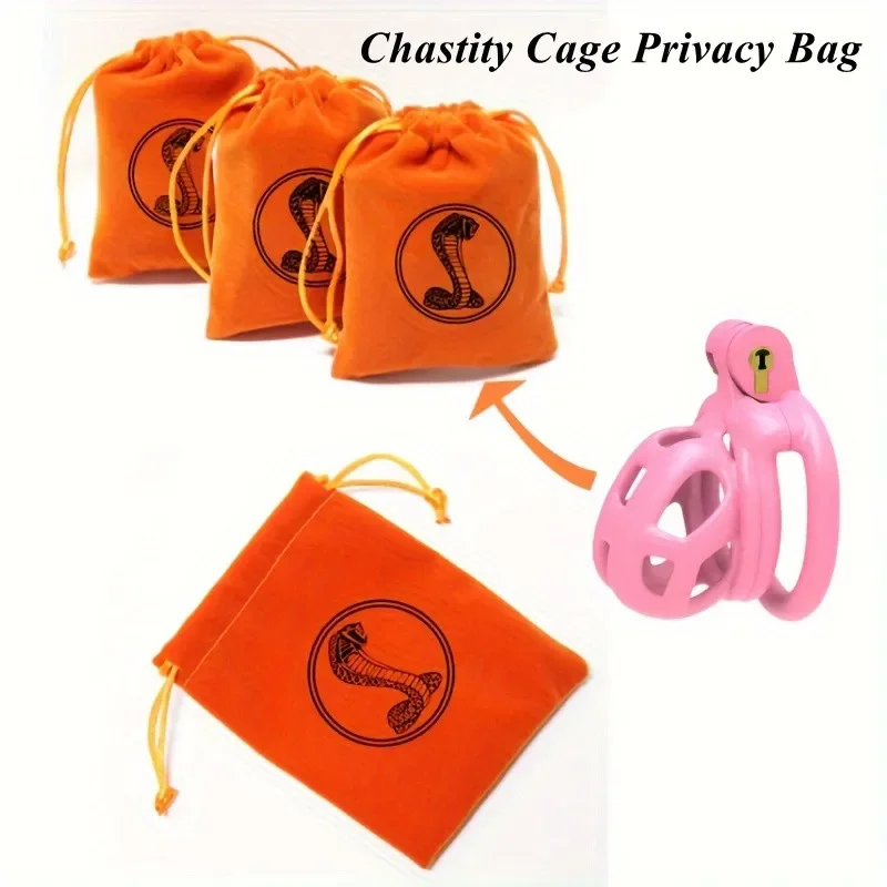 Cobra Chastity Cage Storage Bag, Celebridade Dustproof Invertido Molde, Saco De Armazenamento De Produtos Para Adultos, Private Erotica Store, 18