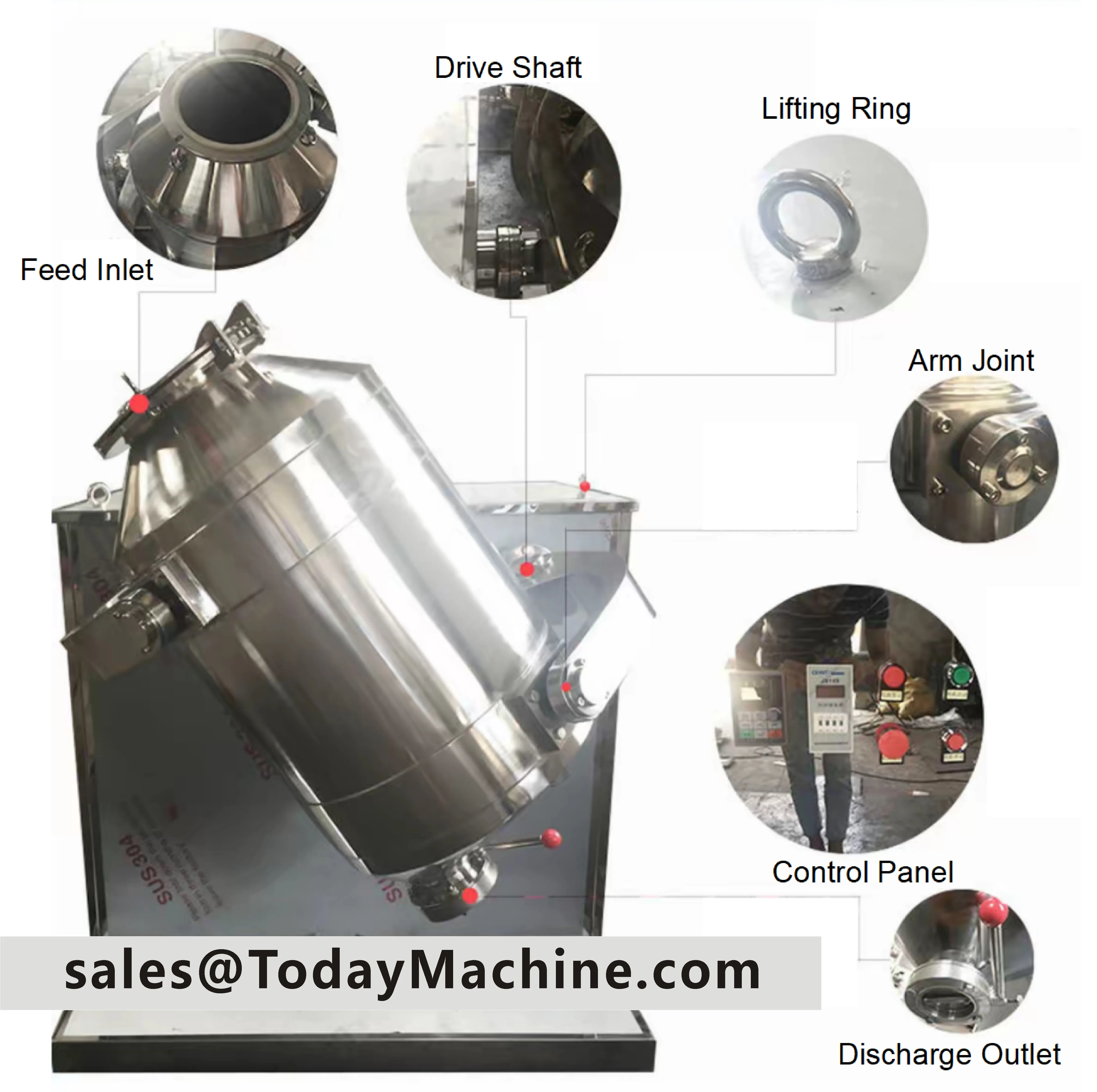 Customized Three Dimension 3D Motion Rotating Swing Blender Mixer