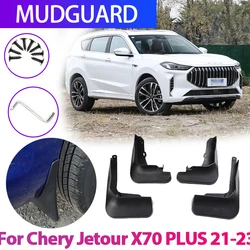 4pcs Car Mudflaps Mud Flaps Splash Guards Mudguards Mud Flap Front Rear Fender Protector For Chery JETOUR X70 PLUS 2021-2023