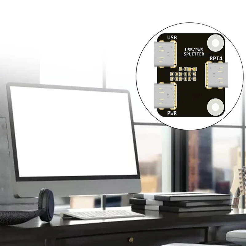 Distribuição energia eficiente do divisor USB/Power para RPI BliKVM PiKVM