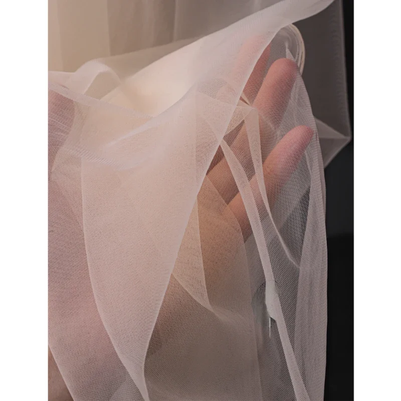 Miękka, jednolita, przędza mgiełkowa, organza, siatka, tkanina na suknię ślubną, ozdoby do włosów, akcesoria odzieżowe, materiał na odzież, DIY, szycie.