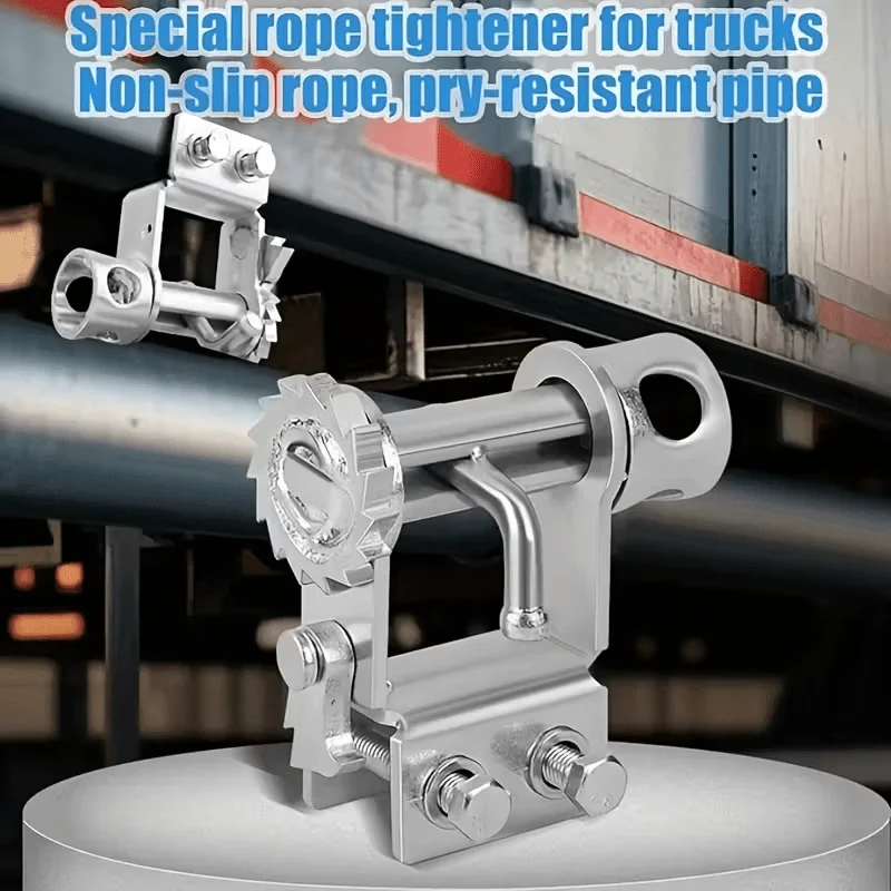 A Manual Rope Fastener for Small Trucks Featuring A Binding Device with An Adjustable Lever Tensioner and A Crank Ratchet Design