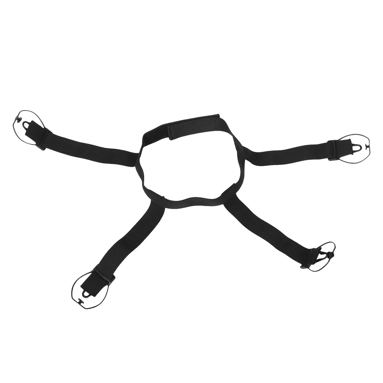 アイスホッケーガーターベルト-調節可能-ヘビーデューティー-弾性4ストラップ-滑り止めクリップファスナー-安全なソックサポート-男女兼用-ユース-xlサイズ