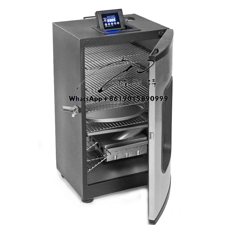 Parrilla eléctrica para barbacoa de 30 pulgadas, gran área de cocina con rejilla de cocina de 4 capas, ahumador eléctrico Digital de acero inoxidable