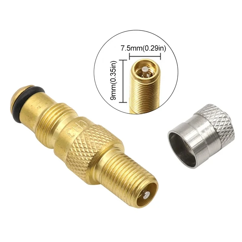 1Piece Car Air Liquid Tubeless Tire Valve Stem Brass 1TRCH3/SP6/SP7 for Tractor 15.7mm Valve Hole Tubeless Air Liquid Valve