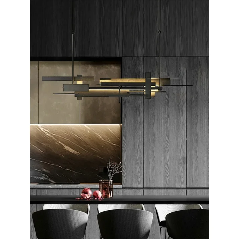 Light luxury restaurant chandelier post-modern lamp creative design dining table bar table study lamp tone works stacking lamp
