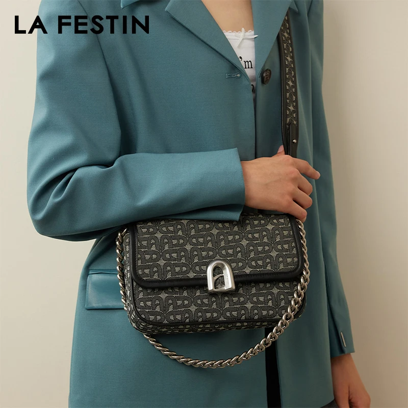 LA FESTIN-Bolso cruzado de hombro para mujer, bandolera de diseñador de lujo, a LA moda, 2024