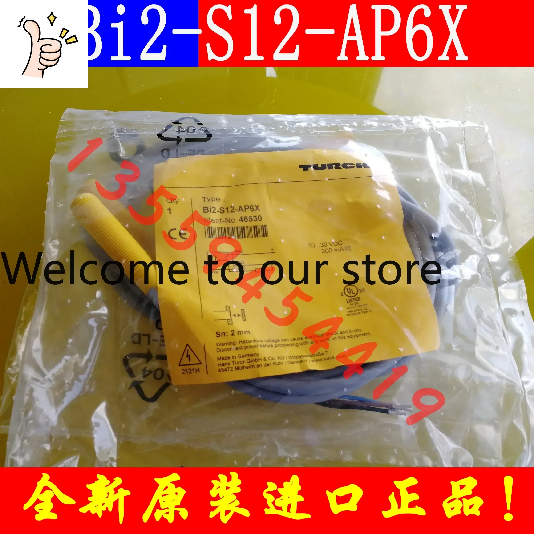 2026.4 TURCK Proximity Sensor Bi2-S12-AP6X Original Genuine Free Shipping Negotiation Order