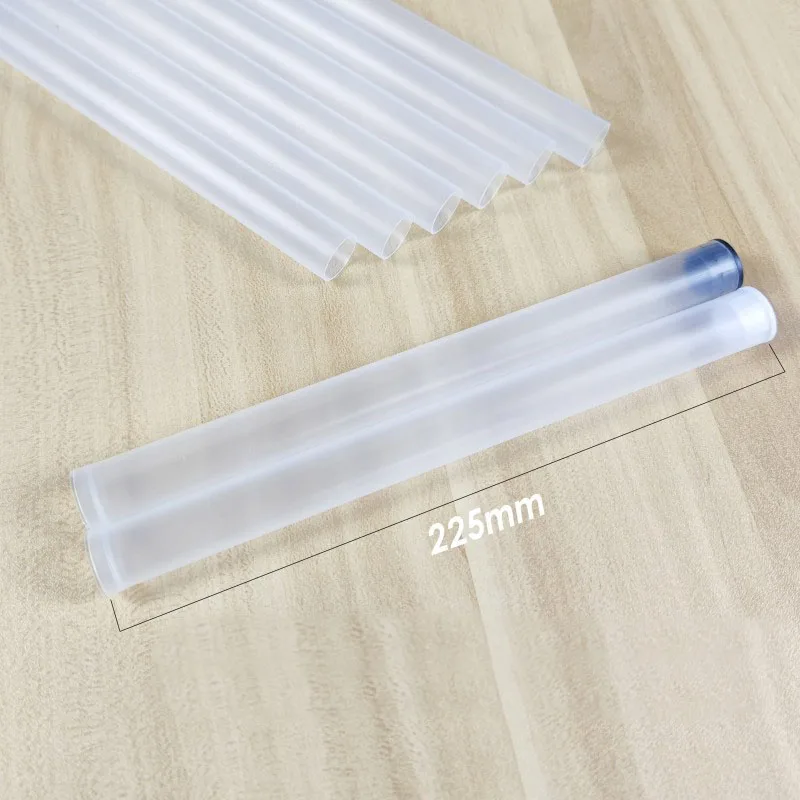 100pcs PP Plastic Tube Frosted Short Long Storage Box for Cosmetic Makeup Tool Incense Holder Protection Barrel Container