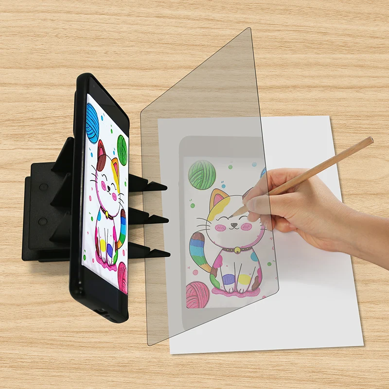 Proiezione Copia Tavolo Disegno Schizzo Luce Ombra Multifunzionale Traslucenza Tavolo da disegno Pittura Giocattoli per il regalo dei bambini