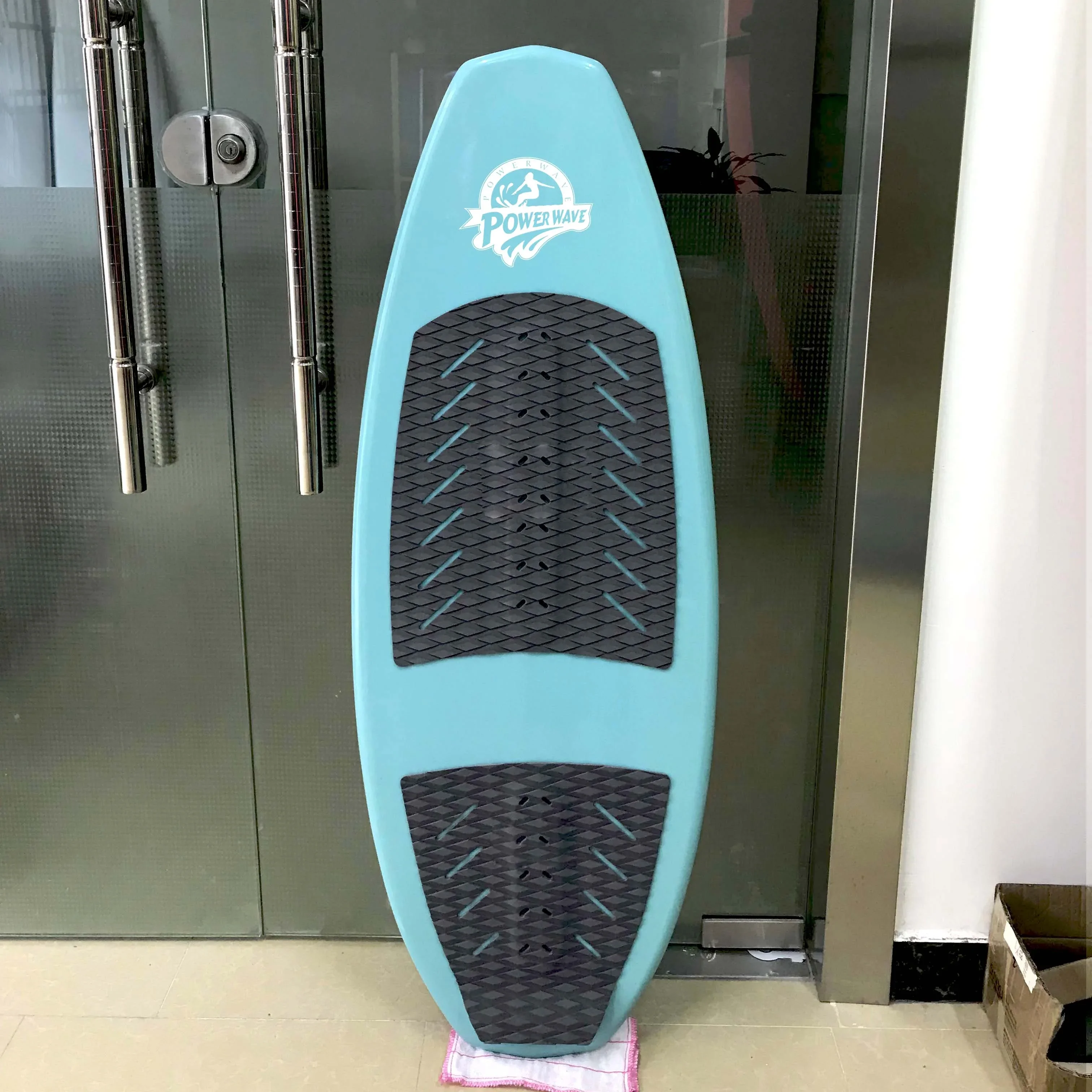 2024 Wholesale Epoxy Wake Surfboards Customized Blue Wake Surfing Boards