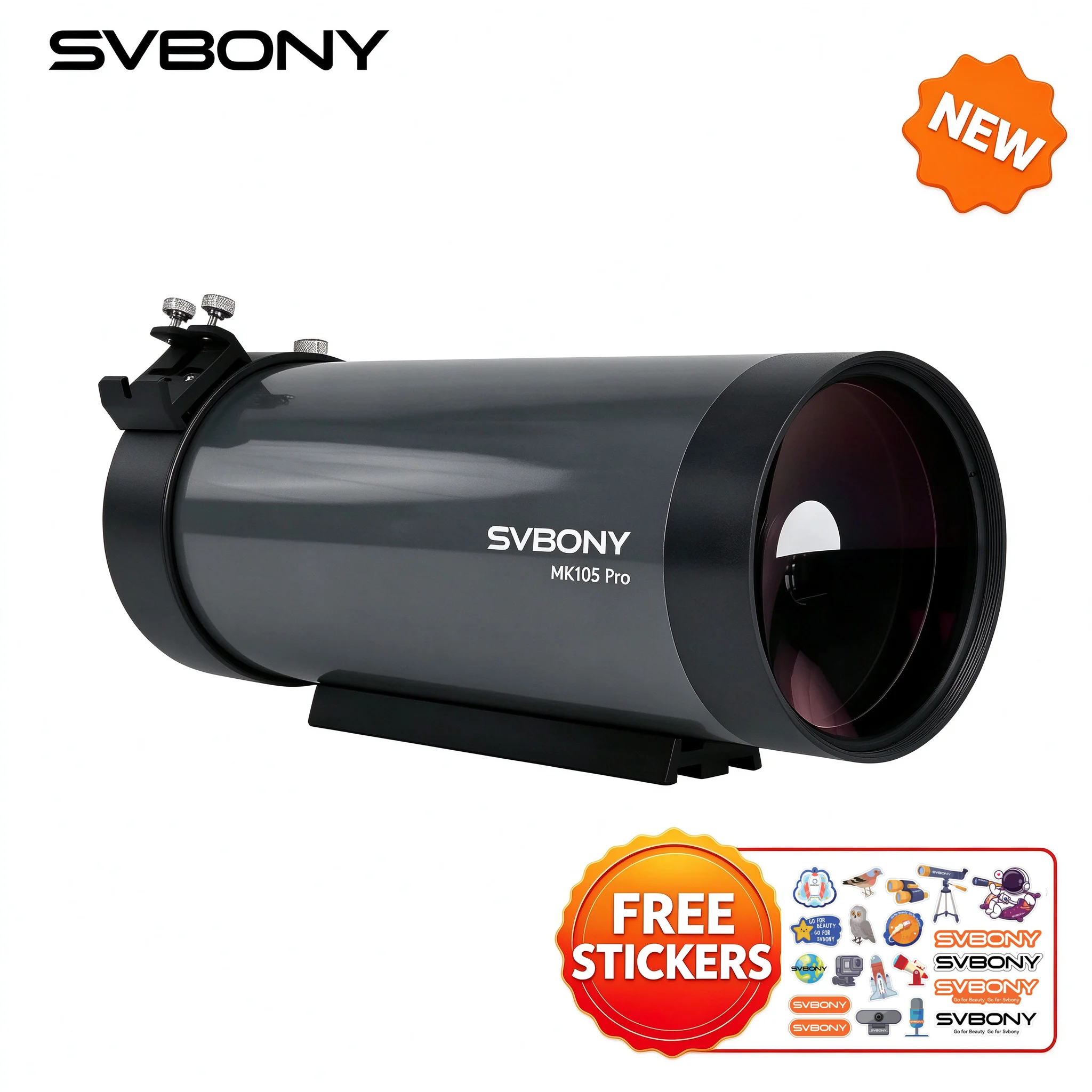 SVBONY MK105 Pro 105mm Maksutov-Cassegrain OTA Telescope 99% Dielectric Coatings Dual Dovetail Mount for Moon Planet Imaging