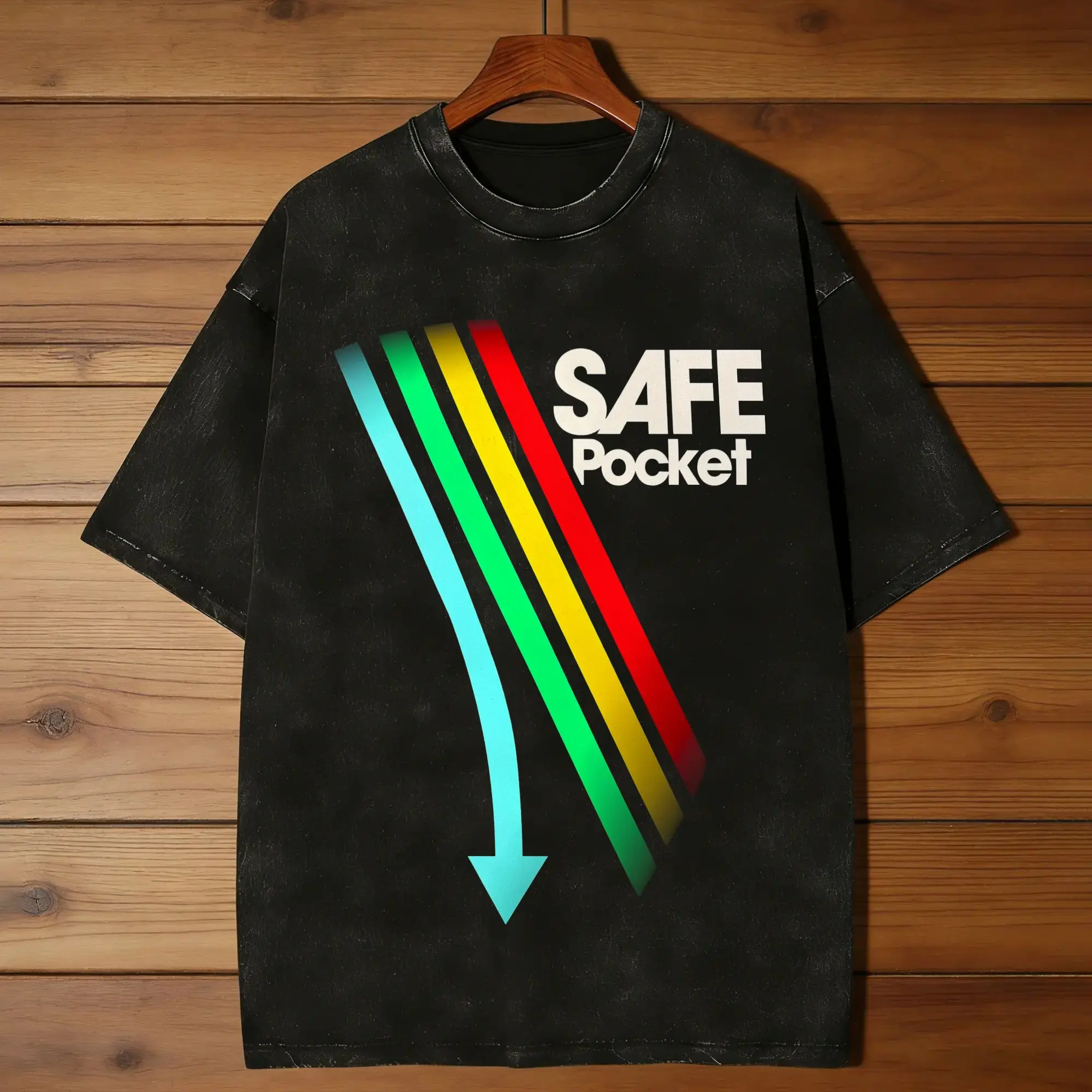 Arc Raiders Safe Pocket T Shirts Men Pure Cotton Funny T-Shirt Round Collar  Tee Shirt Short Sleeve Tops Gift Idea