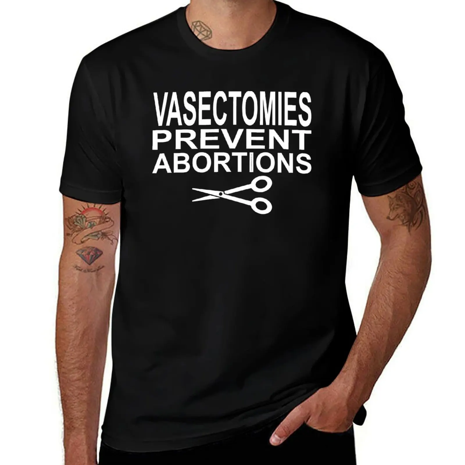 Vasectomies Prevent Abortions - Pro Choice T-Shirt designer shirts oversized graphic tee men clothing