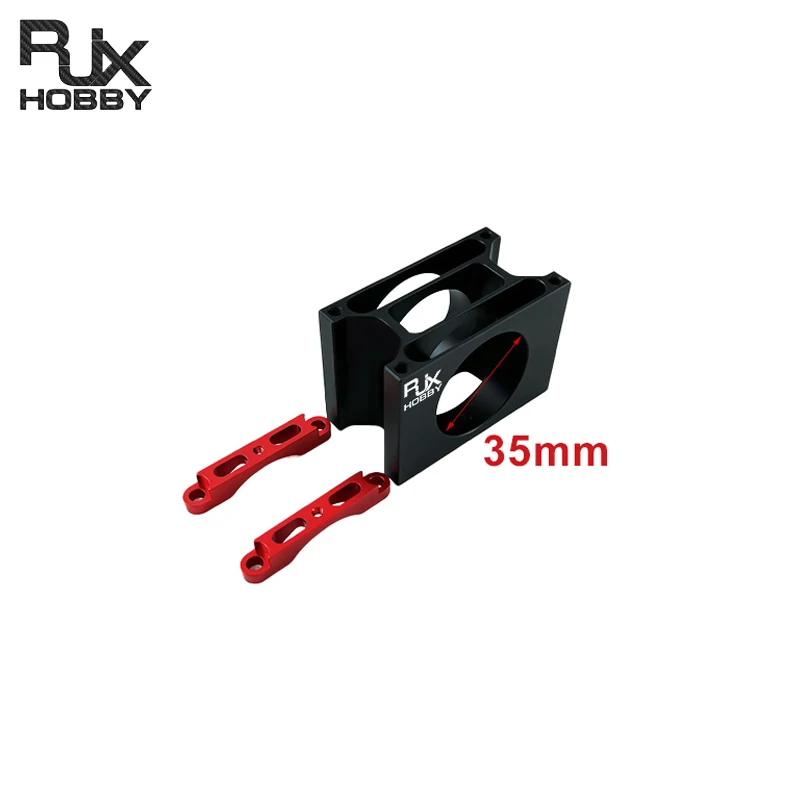 

RJXHOBBY 35mm Connecting Pipe Clip Tubing Aluminum Alloy Clamp Fastener Carbon Tube Fixed Joint Connector for UAV Multicopter