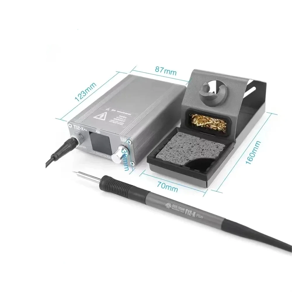 OSS T12-X Plus Soldering Station Digital Welding Equipment Solder Machine with T12 Tips for Electronic Phone PCB Repair Tools - Image 4