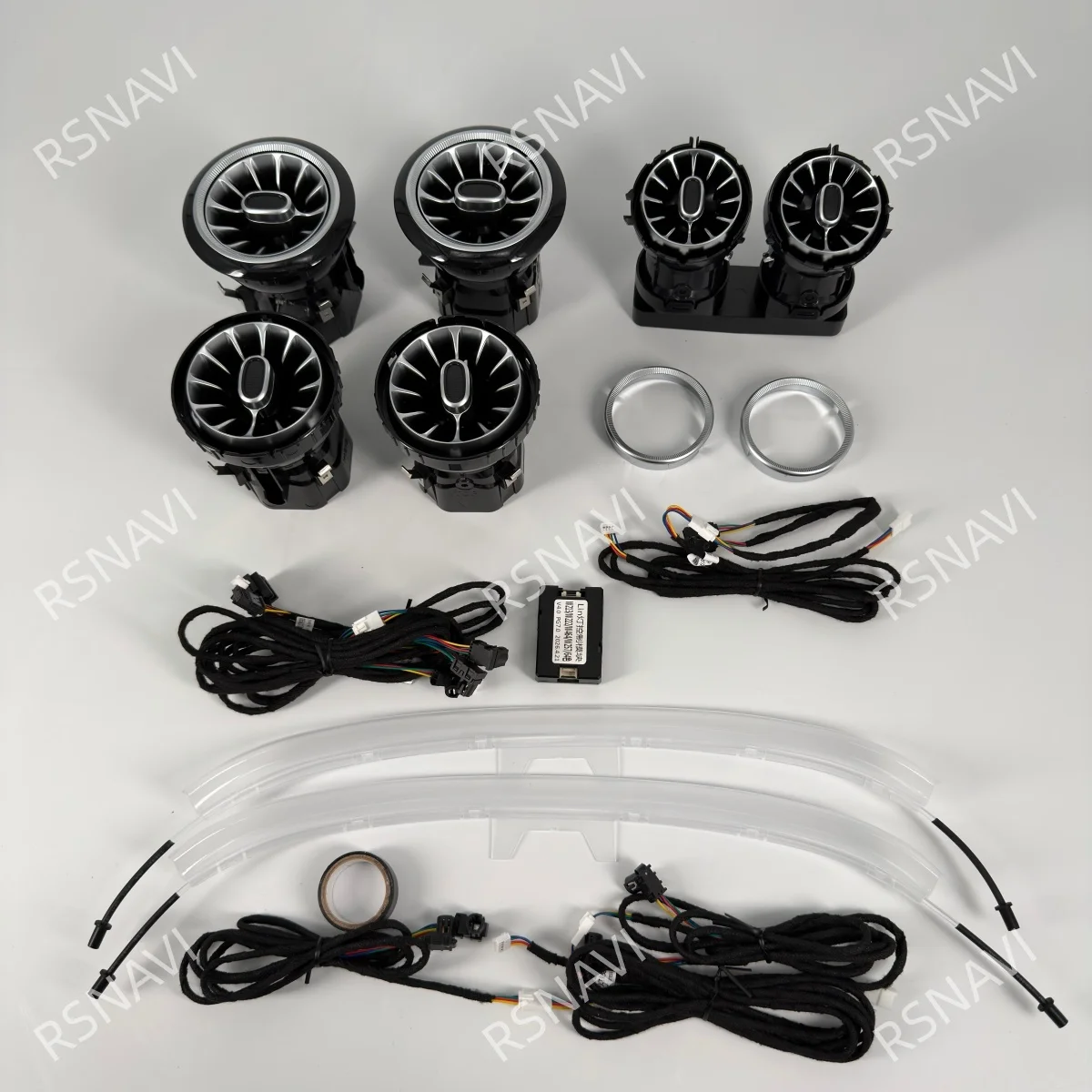 8/64 Colour LED Ambient Light For Mercedes Benz W463 W463A G63 G550 G500 2019+ Car Back Turbine Air Outlet Nozzle Backrest Light view 2
