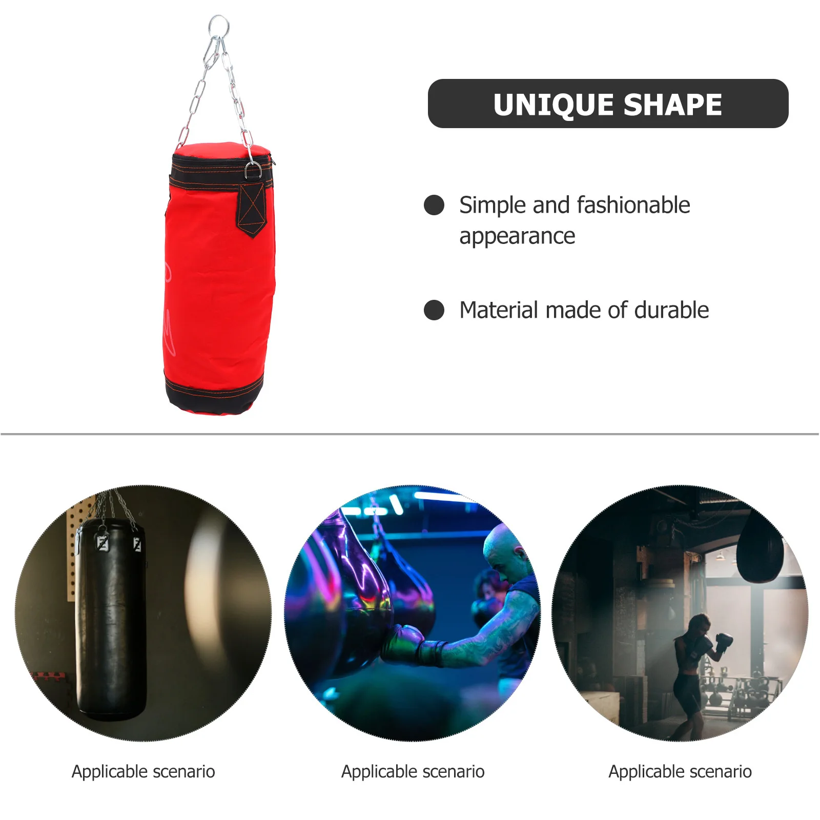 

Thickened Punching Bag Fitness Sandbag Workout Training Weight Filled With Sawdust Cloth Sponge Peanut Shell Waterproof Pu