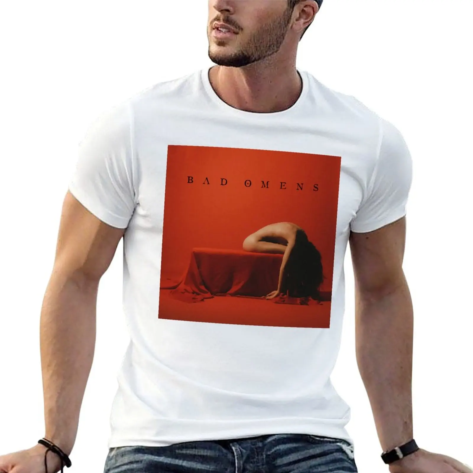 Bad Omens the death of peace of mind with text T-Shirt Breathable Basic Cotton T-Shirt