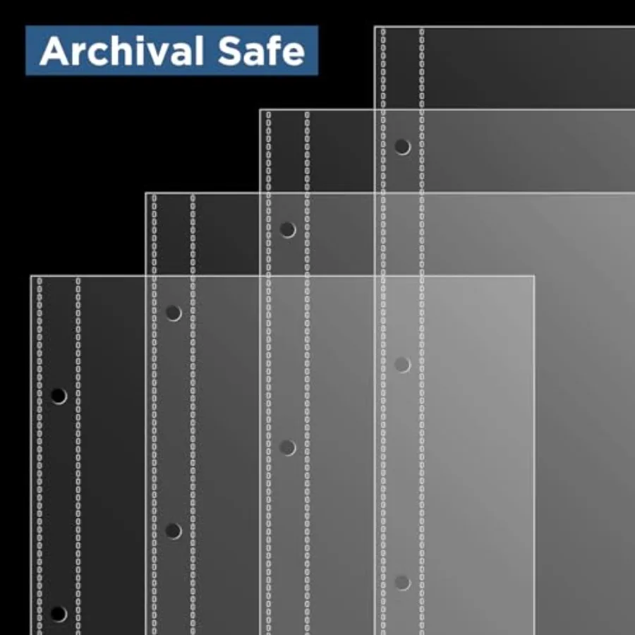 6 × 9 أكمام كتيب 50 حزمة من واقي الصفحة لـ Broadway Play Progr and Theatre Progr TopLoading Sheet Protector