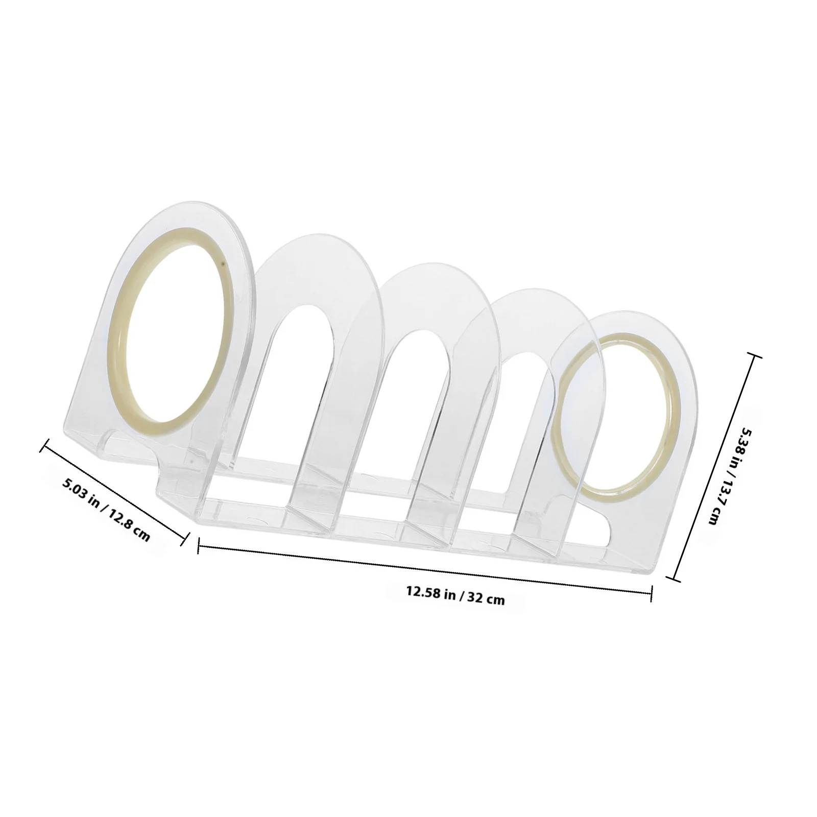 Modern Transparent Book Stand for Desktop File Folder Magazine Storage Vertical Organizer for Office Home Study Space Saving