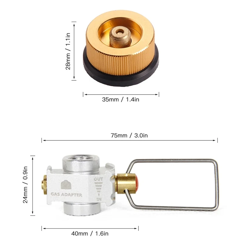 Gas Saver Plus Gas Convertor Refill Gas Tank Conversion Adapter Gas Adaptor Valve Long Gas Cylinder Adapter