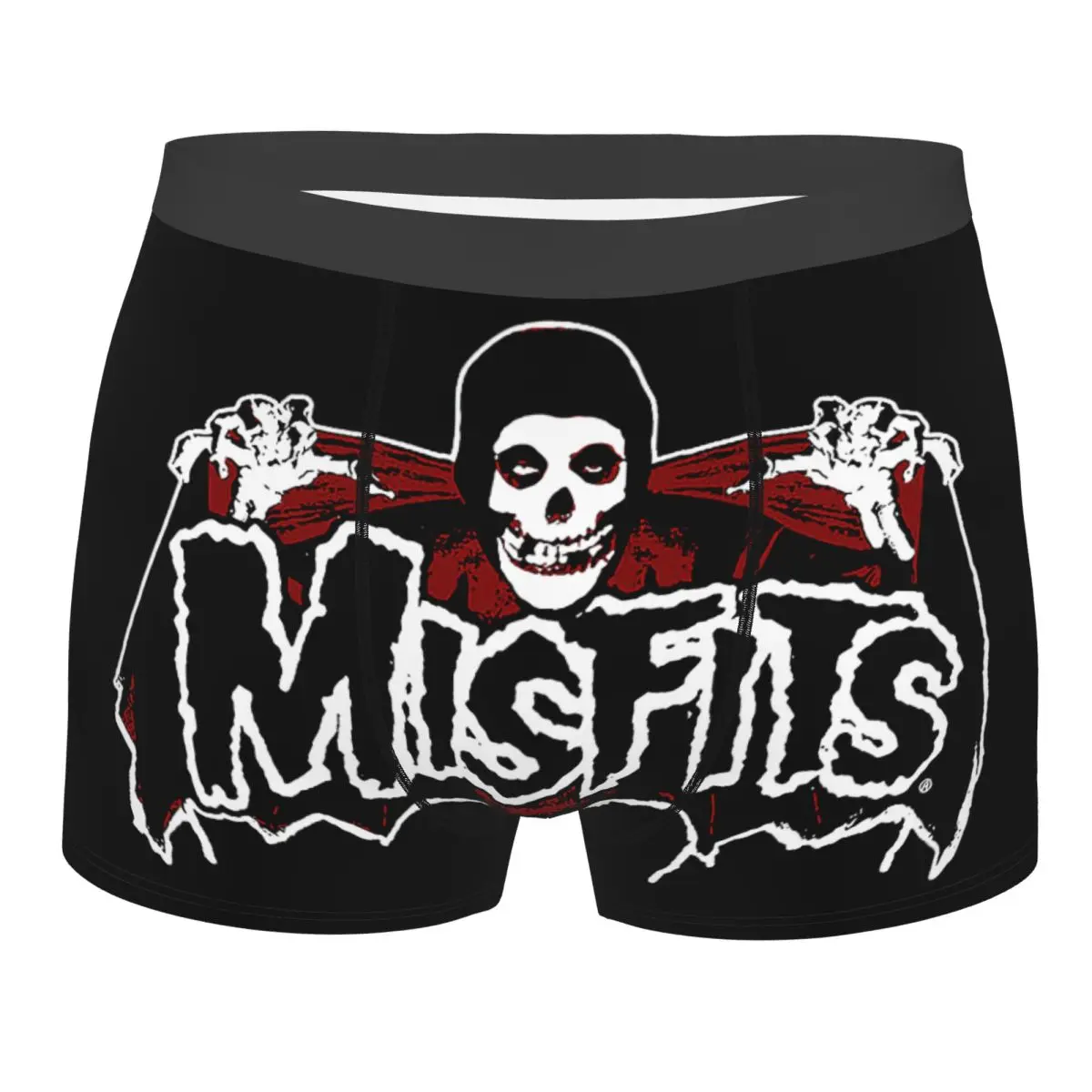 

Punk Rock Band Misfits Underwear Men Sexy Print Custom Boxer Shorts Panties