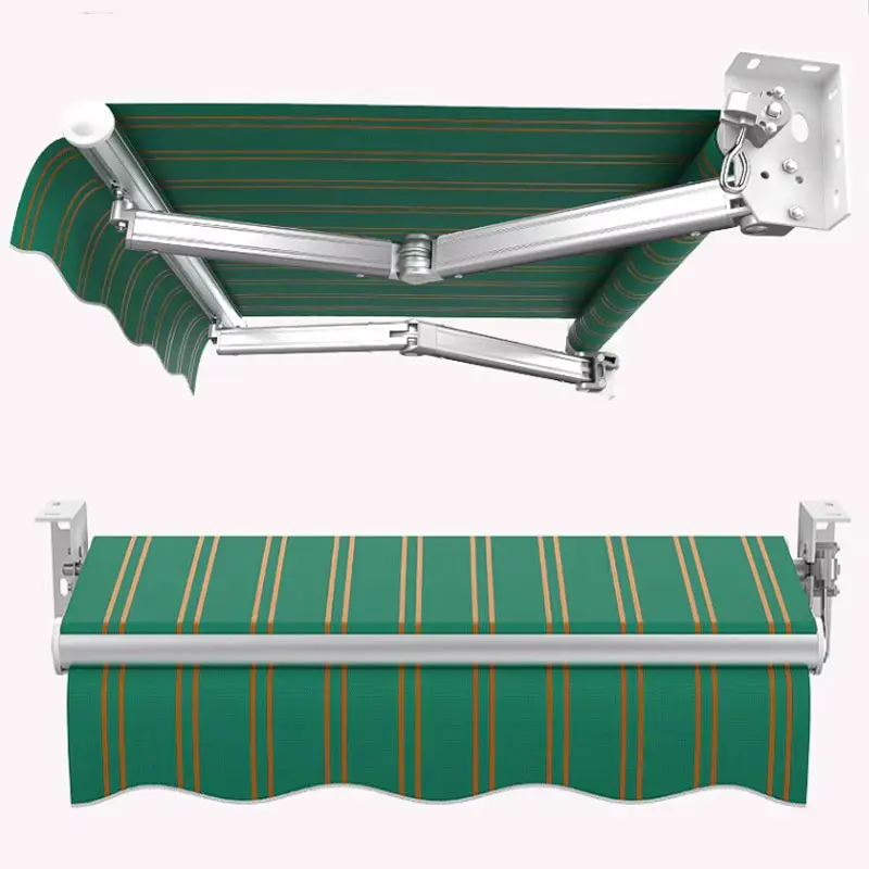 Retractable Awning Tuoye Manual & Remote Control Waterproof High Quality Outdoor Terrace Awning with Carry Bag
