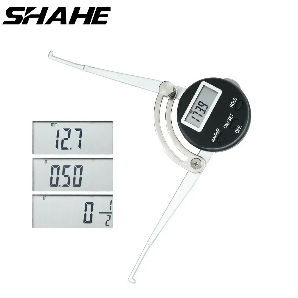 

SHAHE 12.7-165mm Fraction/mm/in Digital Inside Caliper Thickness Gauge Inside Digital Inside Caliper Gauge