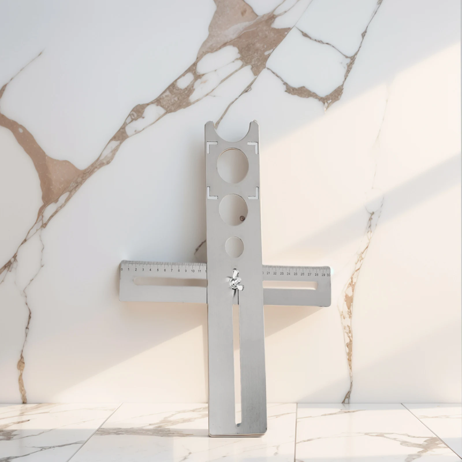 

Эффективный локатор отверстий из нержавеющей стали для точного сверления керамики Регулируемая линейка различных размеров