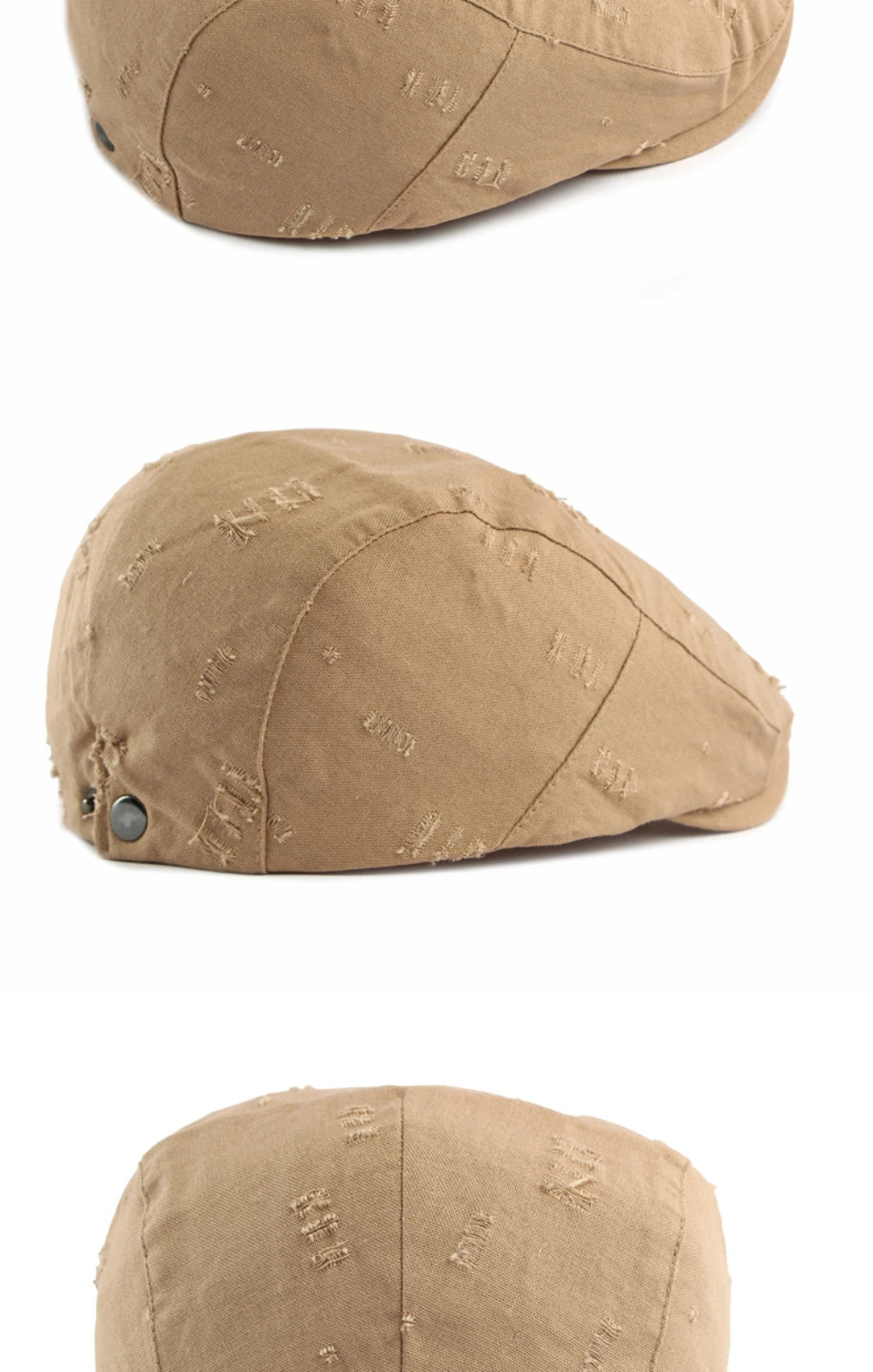 HT5074 Herren- und Damen-Baskenmützen, Künstler-Baskenmütze, Verstellbare Ivy-Flatcap für Frühling und Sommer, Atmungsaktive Baskenmütze – Detail 9