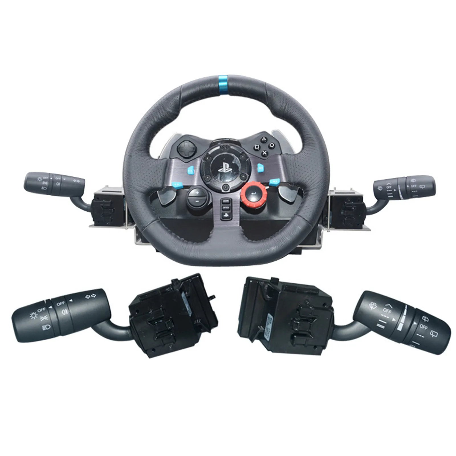 Steering Wheel Turn Signal Headlight Wiper Switch Racing Simulator for Logitech G25 G29 G27 G920 T300RS SIMAGIC for ETS2 ATS